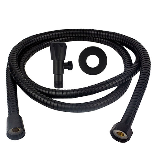KIT DUCHA HIGIENICA METAL ENGATE PRETO S/ GATILHO - ULTRA METAIS
