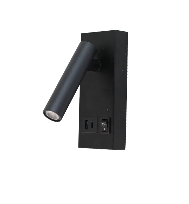 ARANDELA LED 2W 3000K C/ USB E USB-C - MEGA ACE