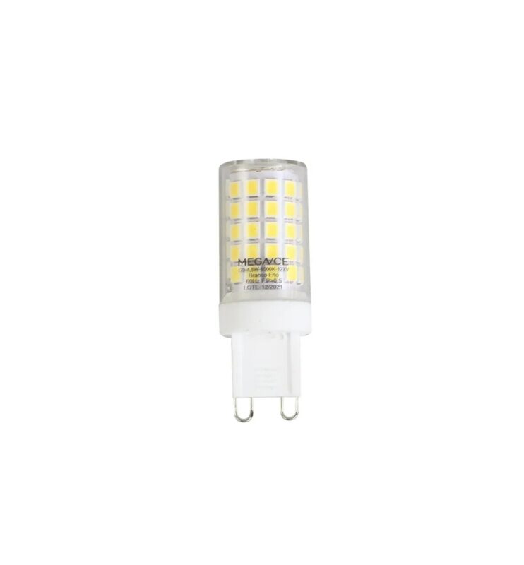 LAMPADA LED HALOPIN G9 7W 3000K 127V - MEGA ACE