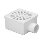 RALO SIFONADO QUADRADO 100MM BRANCO - PEVESUL