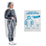 CAPA DE CHUVA DESCARTAVEL TRANSPARENTE