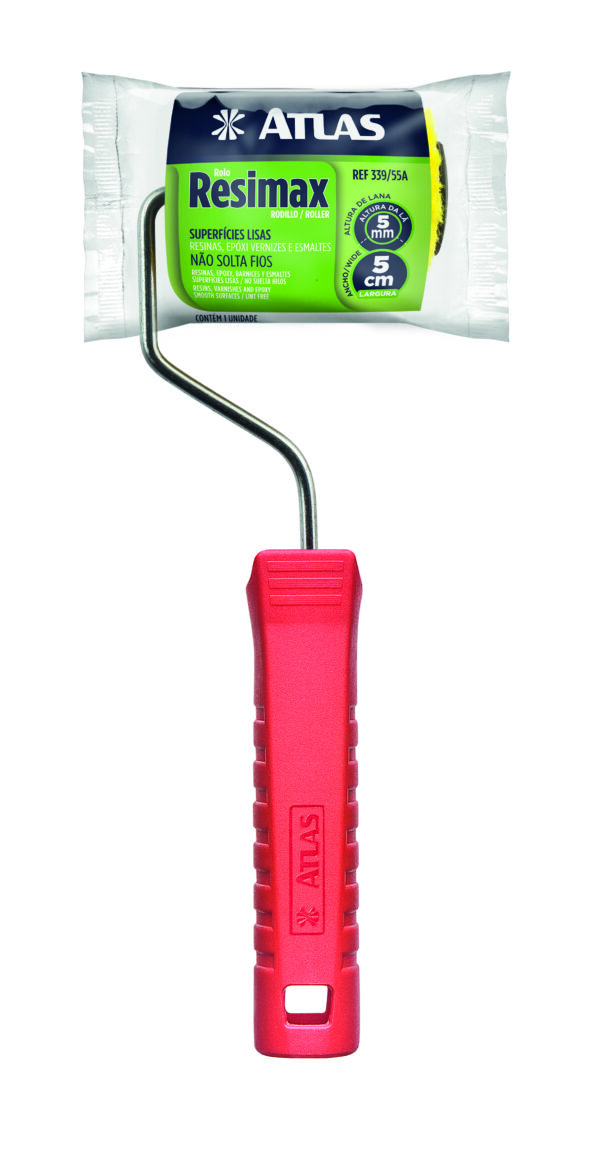 ROLO RESIMAX 5 CM C/ CABO - PINCEIS ATLAS