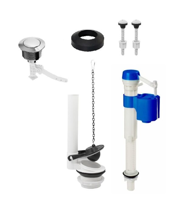 KIT MECANISMO COMPLETO PLUS P/ CX. ACOPLADA C/ ACIONADOR - D'AGUA