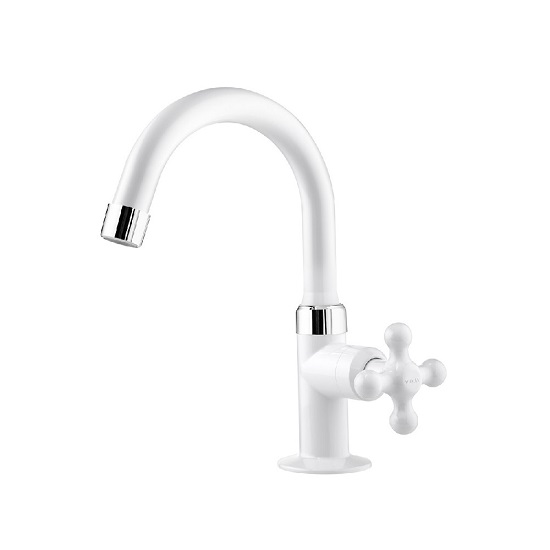 TORNEIRA ABS BRANCA LAVATORIO BICA ALTA 1/4 V - VIQUA