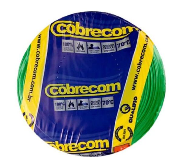 CABO FLEXIVEL ROLO C/ 100M 1,5MM VERDE - COBRECOM