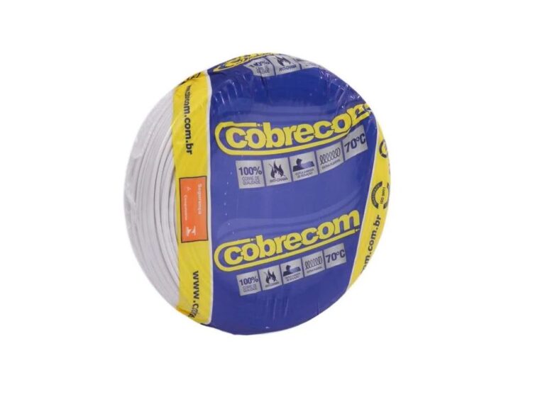 CABO PARALELO ROLO C/ 100M 2 X 1,5MM BRANCO - COBRECOM