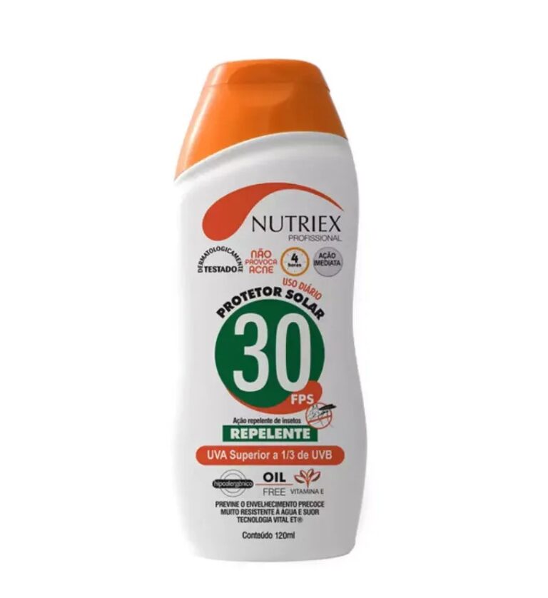 PROTETOR SOLAR PROFISSIONAL FPS 30 C/ REPELENTE 120ML - NUTRIEX