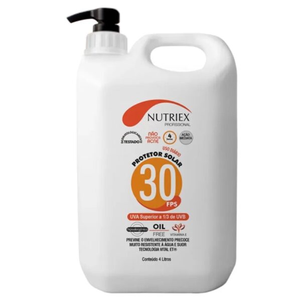 PROTETOR SOLAR PROFISSIONAL FPS 30 CORPORAL 4L - NUTRIEX