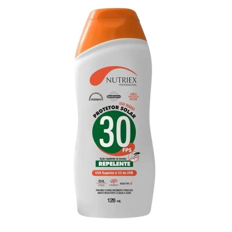 PROTETOR SOLAR PROFISSIONAL FPS 60 C/ REPELENTE 120ML - NUTRIEX