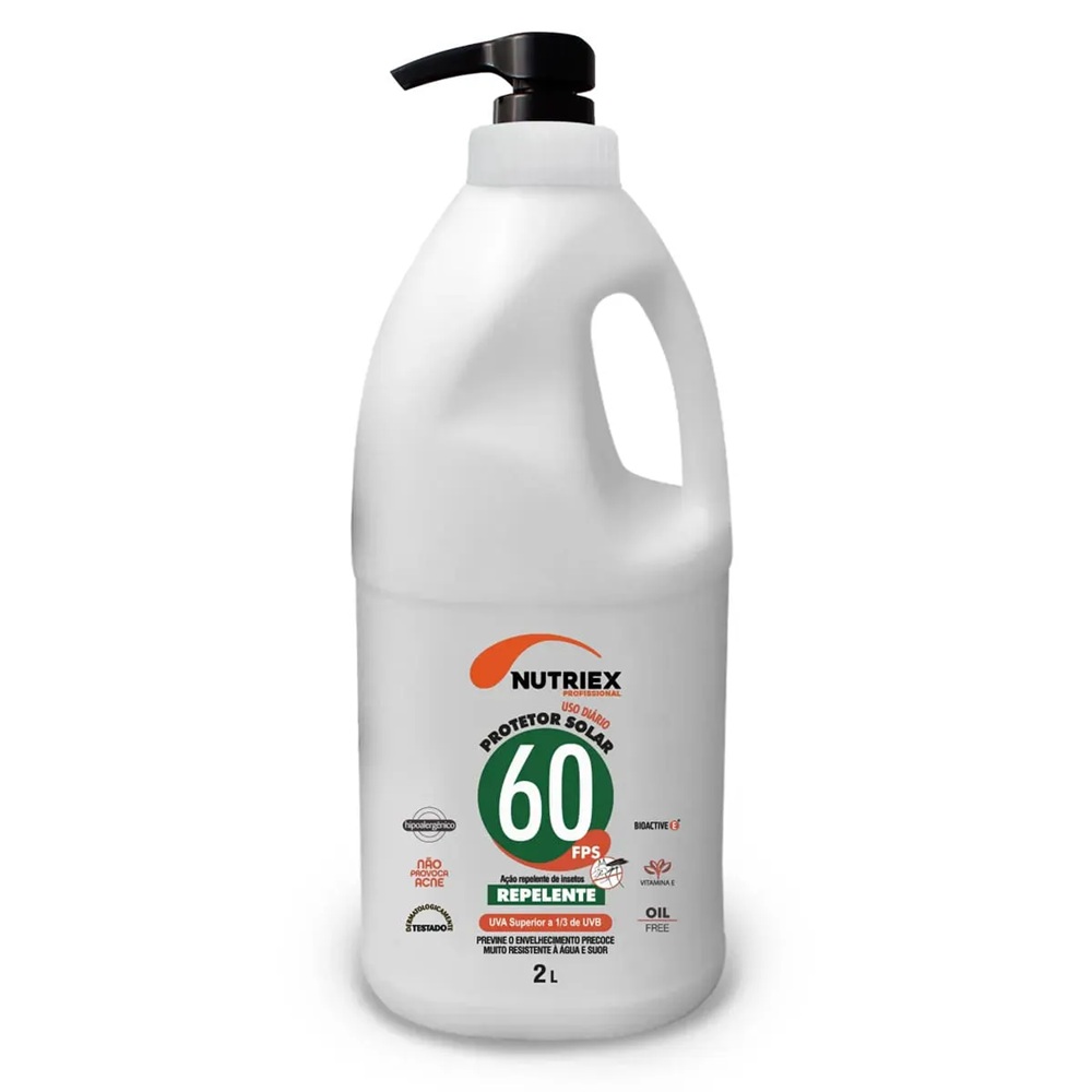 865ed5ab-f479-4893-b007-3f064f534cd9 PROTETOR SOLAR PROFISSIONAL FPS 60 C/ REPELENTE 2L - NUTRIEX