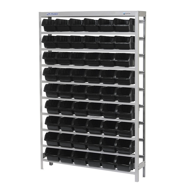 ESTANTE COMPACTA COM 54 CAIXAS NR 5 PRETA