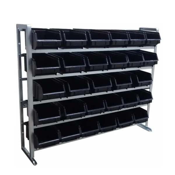 ESTANTE COMPACTA COM 60 CAIXAS NR 3 PRETA