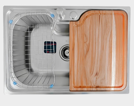 CUBA DE ACO 304 INOX GOURMET- 620 X 430MM - CUB012