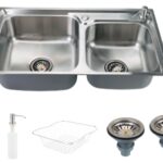 CUBA COZINHA GOURMET ACO 201 INOX LUXO DUPLA 780 X 430MM -CUB014