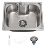 CUBA GOURMET PARA COZINHA ACO 201 INOX 500 X 400MM -CUB017