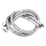 ENGATE FLEXIVEL INOX TRANÇADO MONOCOMANDO (PAR) - ULTRA METAIS