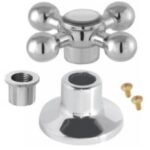 ACABAMENTO COMPLETO ESTRIA DECA C33 ZAMACK CROMADO