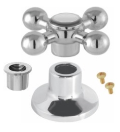 ACABAMENTO COMPLETO ESTRIA DECA C33 ZAMACK CROMADO