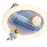 LUMINARIA TETO INFATIL ASTRONAUTA C/ VENTILADOR - MEGA ACE