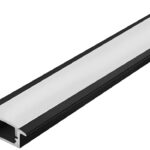 PERFIL EMBUTIR ARO PRETO 30MM X 20MM - 2 METROS