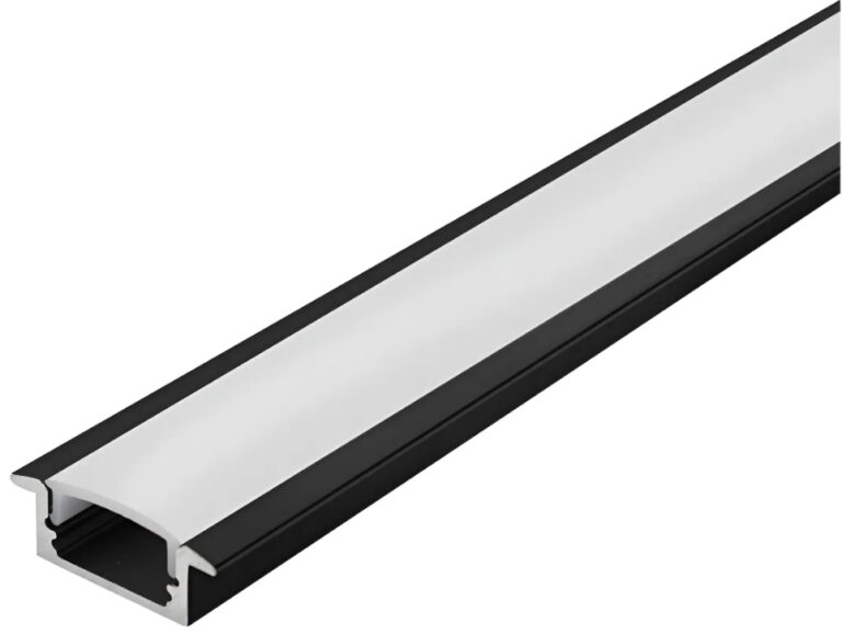 PERFIL EMBUTIR ARO PRETO 30MM X 20MM - 2 METROS