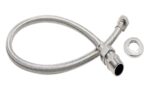 ENGATE CROMADO FLEXIVEL MALHA INOX TRANC. 30CM Z - ULTRA METAIS