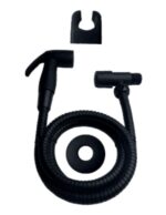 KIT DUCHA HIGIENICA COMPLETA EM ABS PRETA - ULTRA METAIS