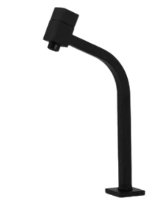 TORNEIRA LINK QUADRADA ALTA PRETA 14,5x34CM