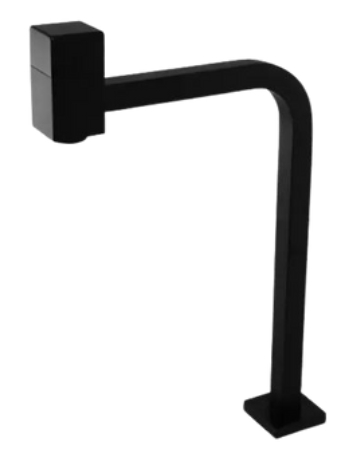 TORNEIRA LINK QUADRADA ALTA PRETA 20x32CM 90º