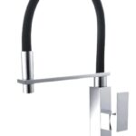 TORNEIRA MONOCOMANDO GRAN QUADRA PRETA E CROMADA