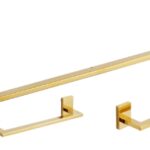 KIT BANHEIRO BAVARO 4 PEÇAS DOURADO