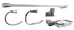 KIT BANHEIRO DIAMANTE CROMADO C/ 5 PC -