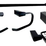 KIT BANHEIRO DIAMANTE 5 PEÇAS PRETO FOSCO