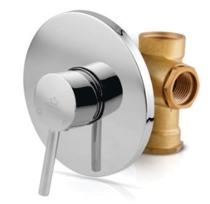 MISTURADOR MONOCOMANDO CHUVEIRO C/ACABAMENTO RISQUE - 40MM