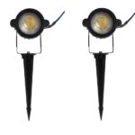 ESPETO DE JARDIM LED 7W BRANCO QUENTE C/ 2 - MEGA ACE