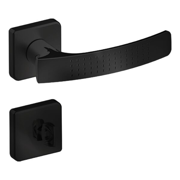 FECHADURA DOTS BANHEIRO PRETO FOSCO F-2800/64 - ALIANÇA