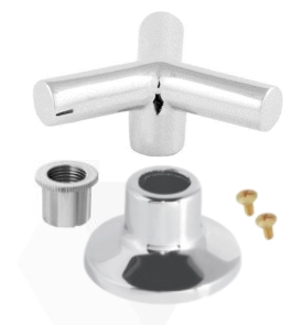 ACABAMENTO COMPLETO ESTRIA DECA C64 TRIZETA CROMADO