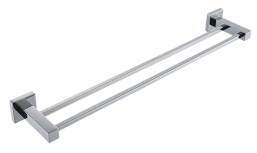 PORTA TOALHA DUPLO CROMADO - ULTRA METAIS