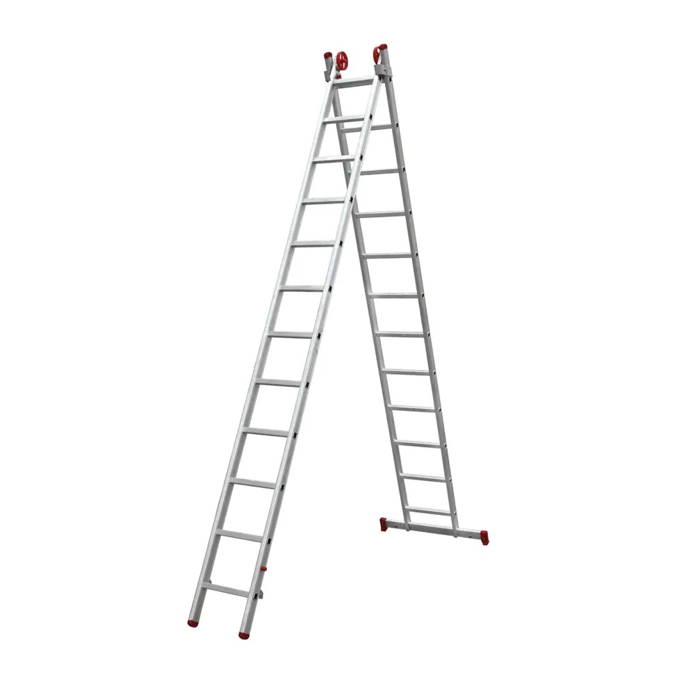 f1ff1788-fc3d-4095-978f-7276b85c7a44 ESCADA EXTENSIVA 12 X 2 DEGRAUS ALUMINIO - AGATA