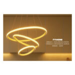 LUSTRE FYM098 - PEND DOURADO 3000K Diametro: 100cm