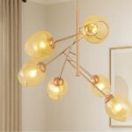 FZM019 - PEND. ALUM. SEM LAMP.-6SOQ.G9 - 80CM - ROSE