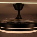 VENTILADOR PRETO LUMINARIA LED 50W 3CCT GPG02 -