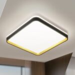 FZM014 - LUSTRE PEND.QUAD.PRETO-3000K- 45CM-30W