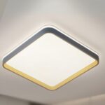 FZM014 - LUSTRE PEND.QUAD.CINZA-3000K-45CM-30W