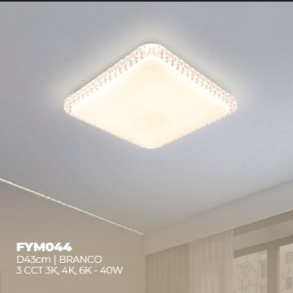 FYM044 LUM.FIXA ACABA. BRANCO- 3CCT 40W
