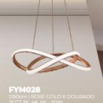 FYM028 - PEND ACAB ROSE GOLD - 3CCT D50CM- 50W