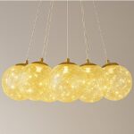 FZM020 - PEND. ALUM. SEM LAMP.45 CM -ACAB. GOLD
