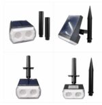 ESPETO JARDIM LED SOLAR 50W RGB PRETO JS50
