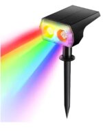 ESPETO JARDIM LED SOLAR 50W RGB PRETO JS50