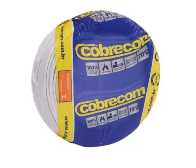 aa45fed2-df5b-4e6c-9895-c921bbcbdc91 CABO FLEXIVEL ROLO C/ 100M 1,50MM BRANCO - COBRECOM